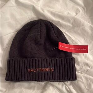 Shutterfly Black Knit Beanie